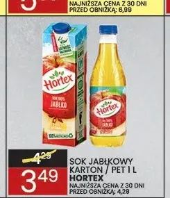 Sok jabłkowy PET Hortex promocja w Wafelek