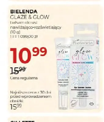 Balsam do ust nawilżająco-rozświetlający Glaze & Glow Bielenda promocja w Drogerie Jawa