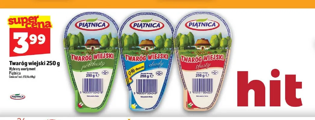 Twaróg wiejski Piątnica promocja w TOPAZ