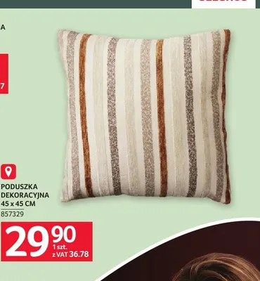 Poduszka dekoracyjna 45x45 cm promocja w Selgros