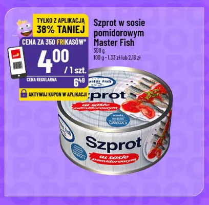 Szprot w sosie pomidorowym Master Fish promocja w POLOmarket