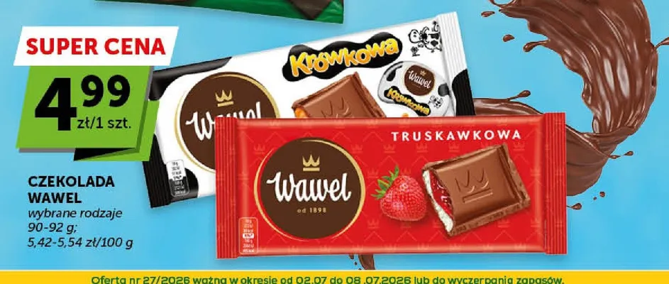 Czekolada Wawel Truskawkowa promocja w Groszek