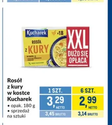 Rosół z kury w kostce Kucharek promocja w Makro