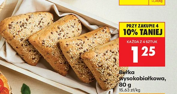 Bułka wysokobiałkowa promocja w Biedronka
