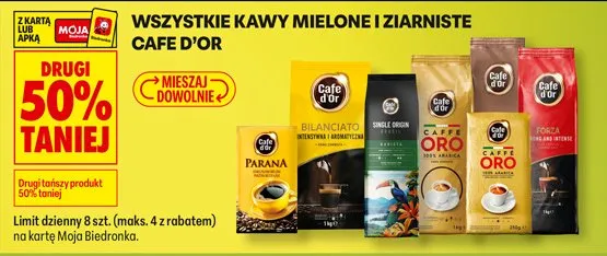 Kawa mielone i ziarniste Café d'Or promocja w Biedronka