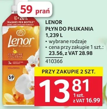 Płyn do płukania parfum Lensil promocja w Selgros