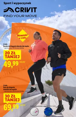 Buty do biegania damskie lub męskie promocja w Lidl