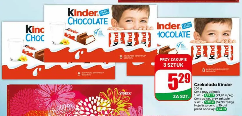 Czekolada Kinder promocja w Dino