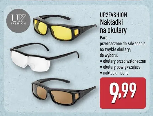 Nakładki na okulary UP2FASHION okulary powiększające promocja w Aldi