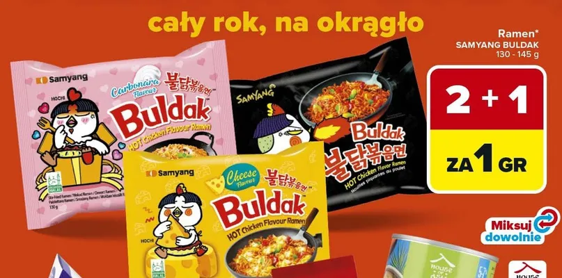 Ramen Samyang Buldak Hot Chicken promocja w Carrefour