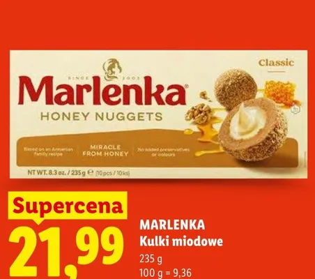 Kulki miodowe MARLENKA promocja w Lidl