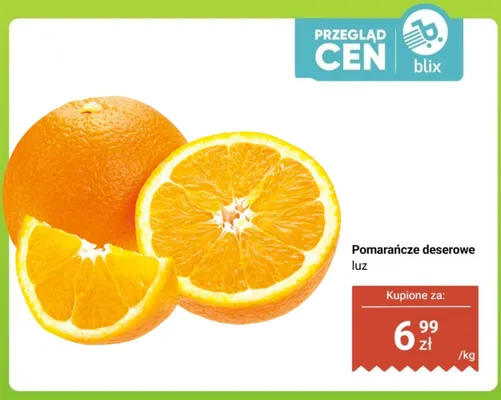 Pomarańcze deserowe luz promocja w Biedronka