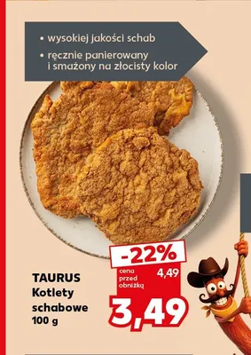 Kotlety schabowe Taurus promocja w Kaufland
