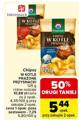 Chipsy w kotle prażone przysmaki promocja w Carrefour Market