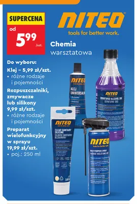 Silikon sanitarny bezbarwny NITEO promocja w Biedronka