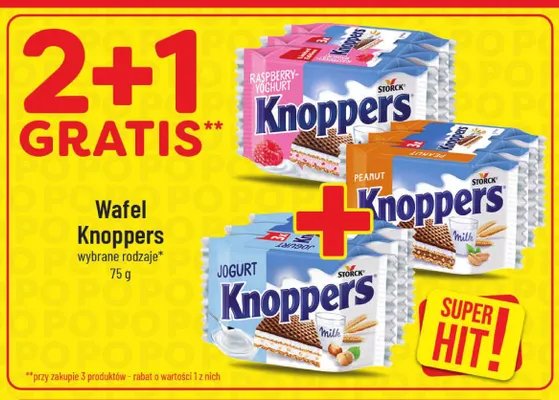Wafel Knoppers Raspberry-Yoghurt 3-pak promocja w POLOmarket