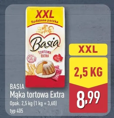 Mąka tortowa Extra typ 405 promocja w Aldi