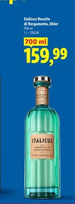 Likier Italicus Rosolio di Bergamotto promocja w Lidl