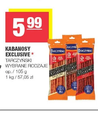 Kabanosy Exclusive chilli Tarczyński promocja w SPAR