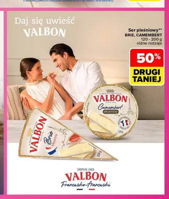 Ser pleśniowy Brie Valbon promocja w Carrefour