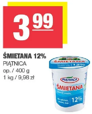 Śmietana 12% promocja w SPAR