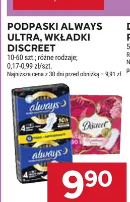Wkładki Discreet promocja w Stokrotka