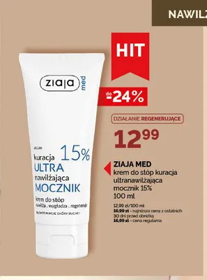 Krem do stóp Ziaja Med kuracja ultranawilżająca mocznik 15% promocja w Ziko Dermo