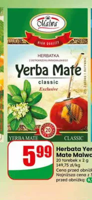 Herbata Yerba Mate Malwa promocja w Dino