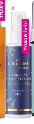 Hydrolat z synbiotykami Naturalme Balance róża damasceńska promocja w Hebe