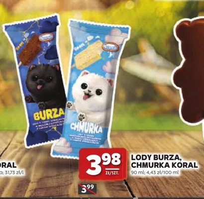 Lody Burza Koral promocja w Stokrotka