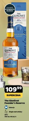 Whisky The Glenlivet Founder's Reserve Single Malt Scotch Whisky promocja w Netto