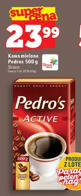 Kawa mielona Pedro's Active promocja w TOPAZ