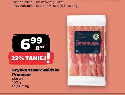 Szynka szwarcwaldzka Premieur promocja w Netto
