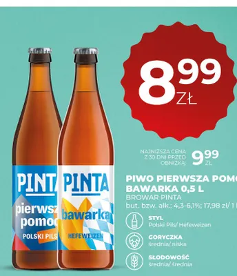 Piwo Pierwsza Pomoc Browar Pinta promocja w Duży Ben