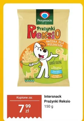 Prażynki Reksio Intersnack promocja w Dino