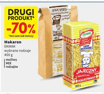 Makaron swojski Ekmak promocja w Intermarche