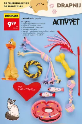 Zabawka dla psa lub kota, różne rodzaje promocja w Biedronka