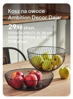 Kosz na owoce Ambition Decor Dajar promocja w Castorama