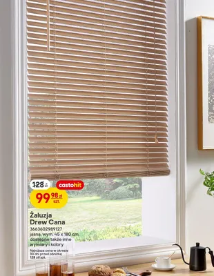 Żaluzja Drew Cana jasna wym. 45 x 180 cm  promocja w Castorama