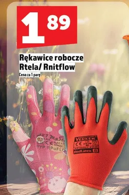 Rękawice robocze Rtela / Knitflow promocja w TOPAZ