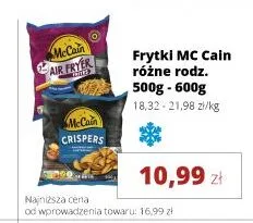 Frytki McCain Air Fryer promocja w Torimpex Toruńska Sieć Sklepów Spożywczych