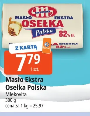 Masło Ekstra Osełka Polska Mlekovita promocja w Leclerc