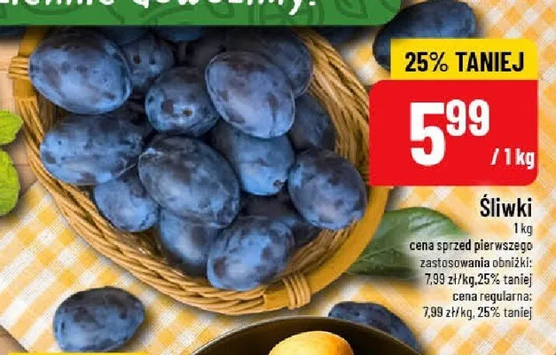 Śliwki promocja w POLOmarket