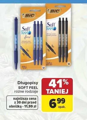 Długopisy BIC Soft Feel promocja w Carrefour