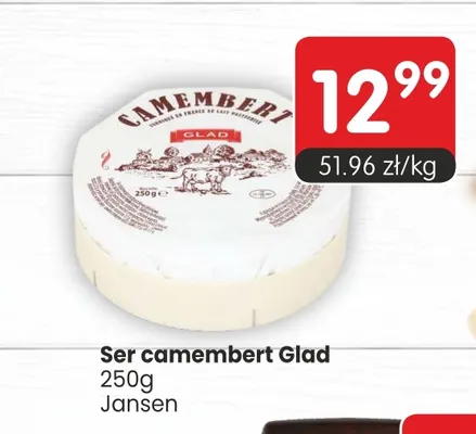 Ser camembert Glad promocja w Market Point