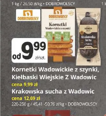 Krakowska sucha z Wadowic Dobrowolscy promocja w Marketvita