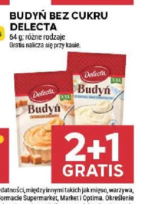 Budyń bez cukru Delecta promocja w Stokrotka