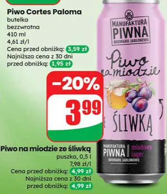 Piwo promocja w Dino