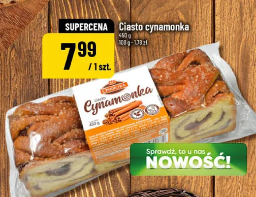 Ciasto Cynamonka Oskroba promocja w POLOmarket