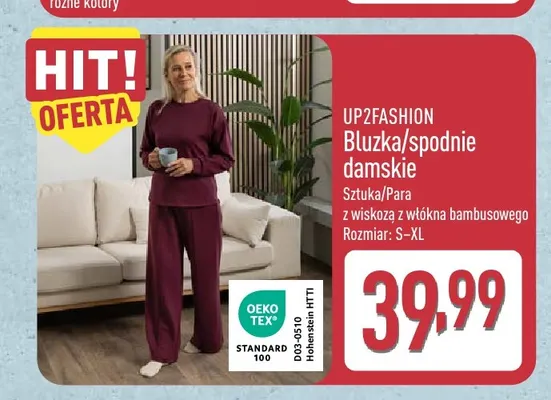 Spodnie damskie Up2fashion promocja w Aldi